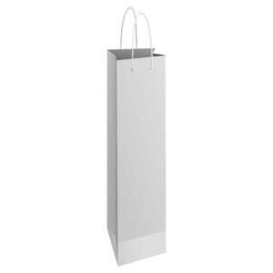 Vrećice ukrasne-boca 13x40x8 cm sjajna plastifikacija Fornax bijele