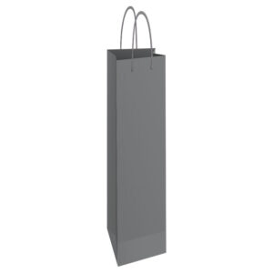 Vrećice ukrasne-boca 13x40x8 cm sjajna plastifikacija Fornax srebrne