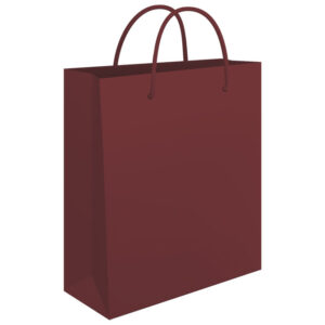 Vrećice ukrasne 34x39x10 cm sjajna plastifikacija Fornax bordo