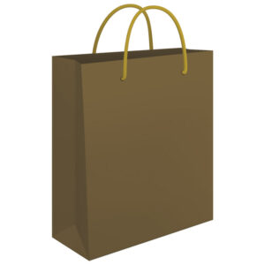 Vrećice ukrasne 34x39x10 cm sjajna plastifikacija Fornax zlatne