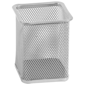 Čaša za olovke metalna žica četvrtasta 8x8x9