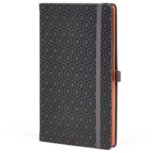 Notes 13x21 cm crte 96L s gumicom Castelli Copper Honeycomb anracit/bakreni