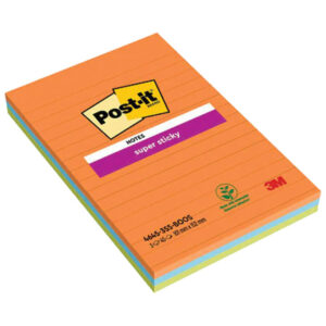 Blok samoljepljiv sa crtama 101x152 mm 45L Post-it Super Sticky 3M.4645 3SSAN