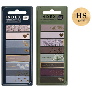 Zastavica 12x45 mm 8 bojax25 L Satin Gold Interdruk sort blister