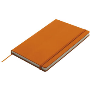 Notes 13x21 cm čisti 80L s gumicom Kiel narančasti