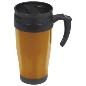 Šalica termo 400 ml pvc Fort Worth metalik narančasta