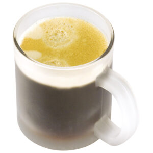 Šalica 300 ml staklena frozen prozirna