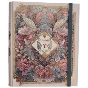 Organizer 18x23 cm 108 L spiralni s gumicom Flowers Marker 1803