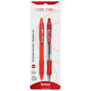 Set olovka kemijska F-070 grip+olovka tehnička T-050 Fornax sortirano blister!!
