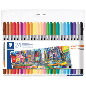 Flomaster 24boja (20+4) obostrani s 2 vrha Design Journey Staedtler 3200 C24P blister