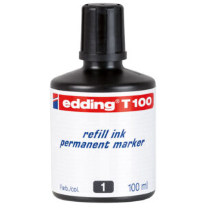 Tinta za marker permanentni  100 ml Edding T100 crna