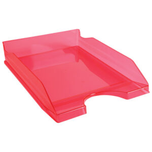 Ladica za spise Ecotray 12354D Fornax prozirno roza