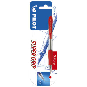 Olovka kemijska Super Grip Pilot BPGP-10R-M crvena blister