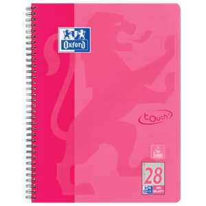 Blok kolegij A4+ karo 80L perforacija+4rupe Touch Oxford 400086496 rozi