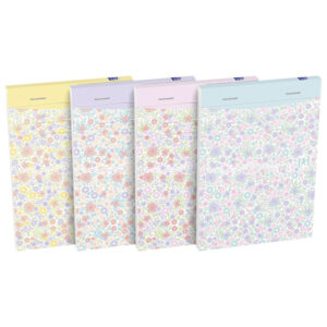 Blok za bilješke A6 crte 80L s naslovnicom Floral pastel Oxford 400094827 sort