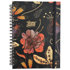 Blok kolegij A4 crte 120L s gumicom Black/Gold Marker 2437