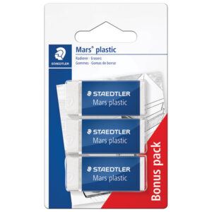 Gumica Mars plastic mini pk3 Staedtler 52653ABK3D - 2+1 GRATIS blister