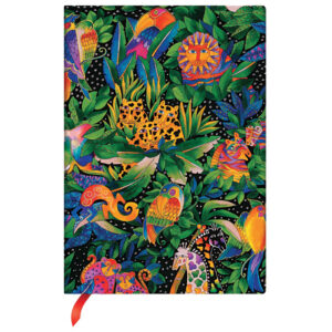 Notes 13x18 cm-midi crte  88L bez zatvaranja Jungle Song Flexis Paperblanks FB7266-9