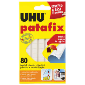 Ljepilo-jastučići 65g 80x Patafix UHU 48810 bijelo blister