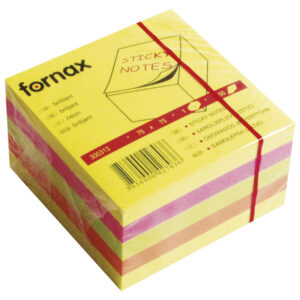 Blok samoljepljiv kocka 75x75 mm 450L Fornax neon