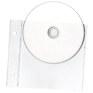 Fascikl uložni pvc za 1 CD 125x125 mm pk25 100my US.