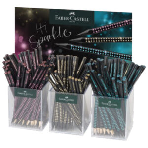 Stalak s olovkama grafitnim Sparkle Midnight pk144 Faber Castell 118255 sortirano