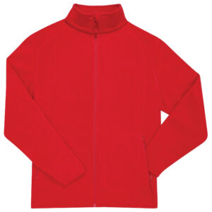 Jakna zip-flis B&C Reset Polar Fleece crvena S