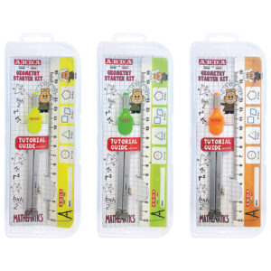 Set ravnalo+šestar  Arda SET2M sortirano blister