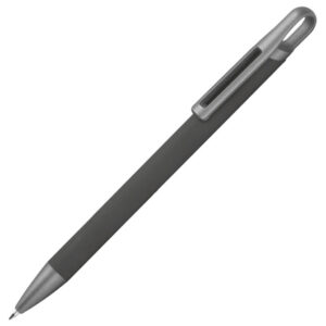 Olovka kemijska metalna gumirana Needle point Karoline siva