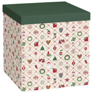 Kutija ukrasna kartonska X-mas 23x23x24cm Stewo 5123 98