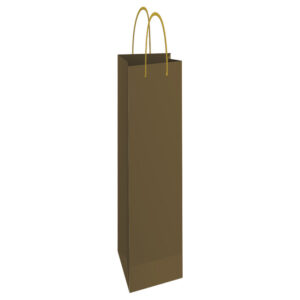 Vrećice ukrasne-boca 13x40x8 cm sjajna plastifikacija Fornax zlatne