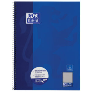 Blok kolegij A4+ karo 80L perforacija+4rupe Classic Oxford 100050358 plavi